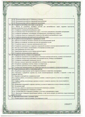 Certificate of admission to a certain type of work or types of work that affect the safety of capital construction facilities (Self-regulating organization (SRO) Association