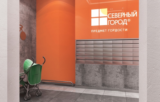 Design project of the vestibule group Residential Complex Ultra City (St.Petersburg) (Concept 2)