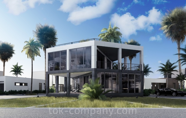 Design project of Duplex apartments for two families