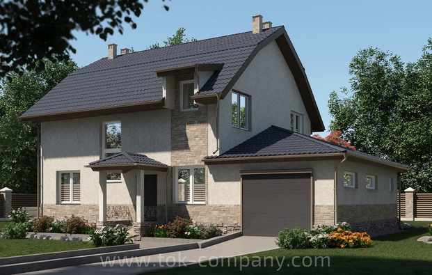 Architectural project of the cottage, Gatchina district, township Kobralovo