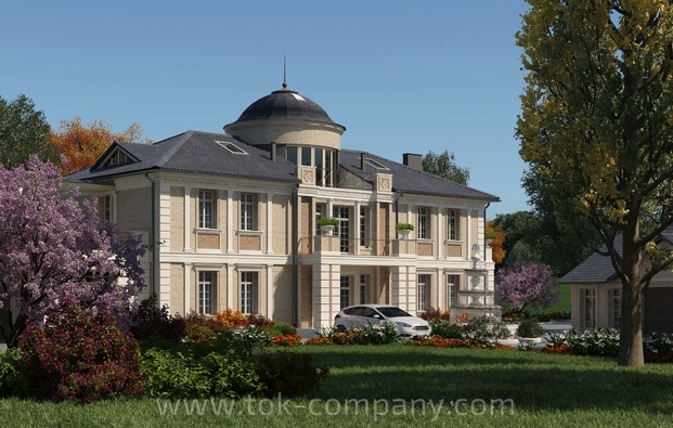 Visualization of an individual apartment house in Pavlovsk